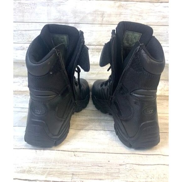 Bates Mens Black Leather Tactical Boots Size 8 Medium Width - Picture 12 of 12